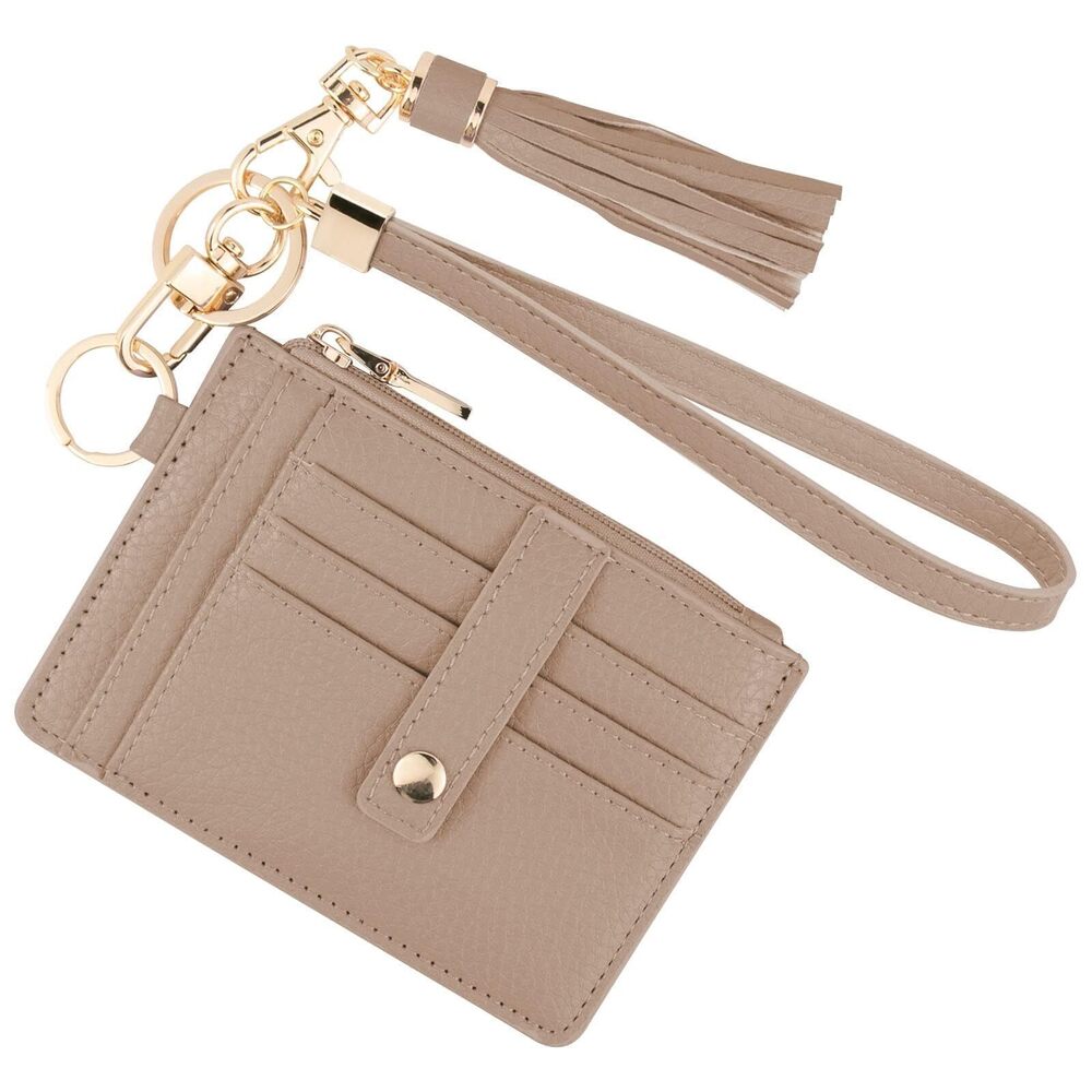 7299 Small Wristlet Wallets RFID Credit Card Holder Wallet Keychain